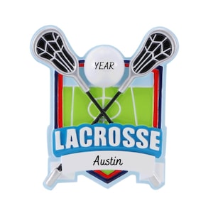 Personalized Lacrosse Christmas Ornament - Lacrosse Christmas Ornament - Lacrosse Team Gifts - Lacrosse Player Gifts - Free Customization