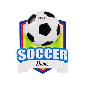 Personalized Soccer Ornament - Soccer Player Ornament - Soccer Ball Ornament - Soccer Team Gifts - Soccer Coach Gifts - Free Customization