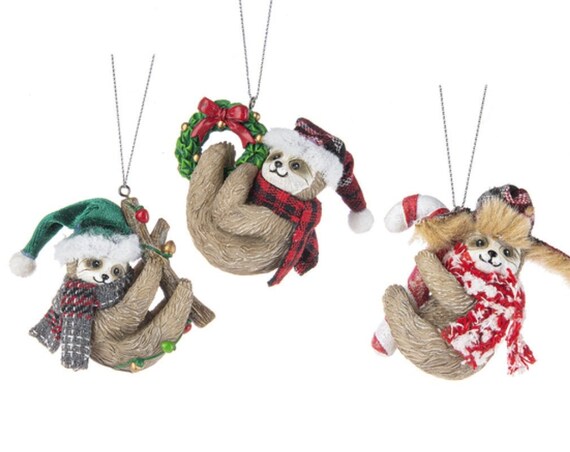Tis the Season Sloths Ornaments 2022