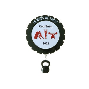 Personalized Fitness Ornament - Exercise Ornament - Personal Trainer Ornament - Power Lifting Ornament - Weightlifting Ornament