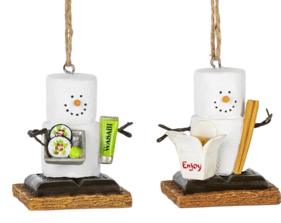 S'mores Sushi & Chinese Takeout Food Ornaments