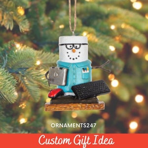 Personalized S'mores Information Technology Worker Ornament - Computer Technician Ornament - Software Developer Christmas Ornament