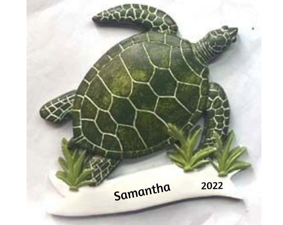 Sea Turtle Holiday Christmas Ornament 2022