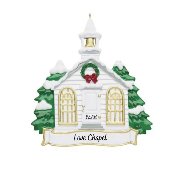 Church Hand Personalized Christmas Ornament