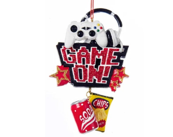 Video Game Controller Christmas Ornament - Video Gamer "Game On" Personalized Ornament 2022