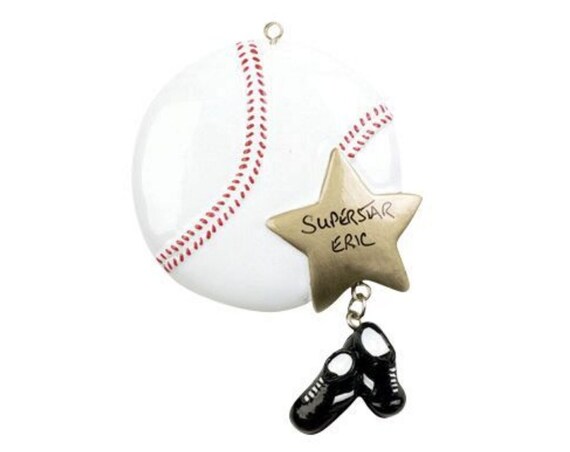 Baseball Star Hand Personalized Christmas Ornament 2022