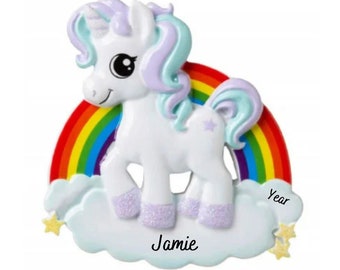 ユニコーン レインボー オーナメント ファンタジー ガーリー