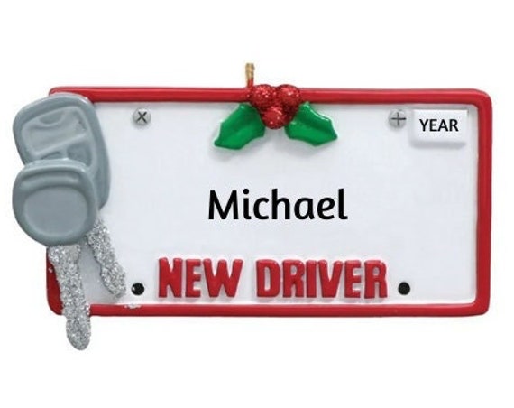 Driver's License Personalized Christmas Ornament - New Driver - Hand Personalized Christmas Ornament 2022