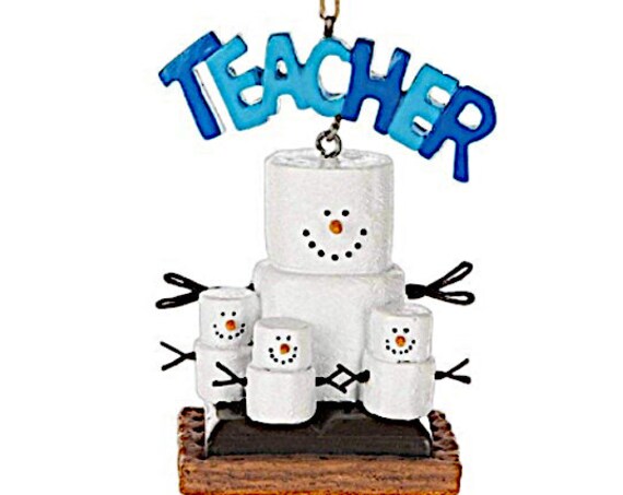 S'Mores Best Teacher Christmas Ornament - #1 Teacher Ornament