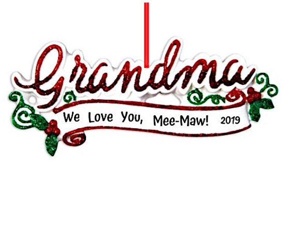 Grandma Personalized Christmas Ornament - Hand Personalized Christmas Ornament 2022
