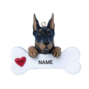 Doberman Ornament - Doberman Pinscher Personalized Christmas Ornament- Doberman Dog Lover Christmas Ornament 2025
