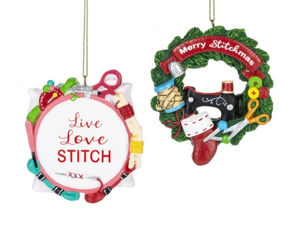 Sewing Ornaments - Merry Stitchmas Holiday Ornaments
