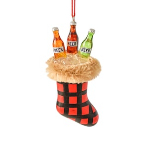 Bier-Ornament - Bier-Liebhaber-Ornament - Weihnachtsstrumpf mit Bier-Ornament - Geschenke für Papa - Ornament-Geschenkbörse - Stocking Stuffers