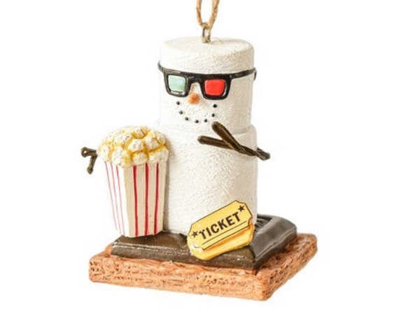 S'Mores Movie Buff Lover Christmas Ornament 2022