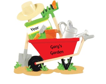 Enfeite de Natal personalizado para jardineiros - Enfeite de Natal para jardineiros - Presente para jardineiros - Enfeite de horticultura - Enfeite personalizado para agricultores