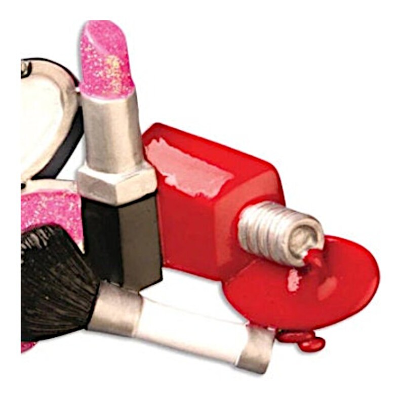 Makeup Personalized Christmas Ornament Cosmetology Nail Etsy