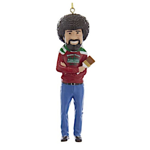 Bob Ross Painter Artist Figurine Christmas Tree Ornament 2022