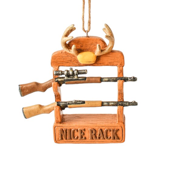 Hunting Rifle Christmas Ornament -Hunting Nice Rack Christmas Ornament 2022