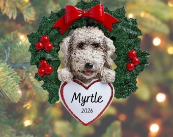 Personalized Labradoodle Christmas Ornament | Goldendoodle Ornament | Gift for Labradoodle Owner | Dog Memorial | Doodle Ornament 2026