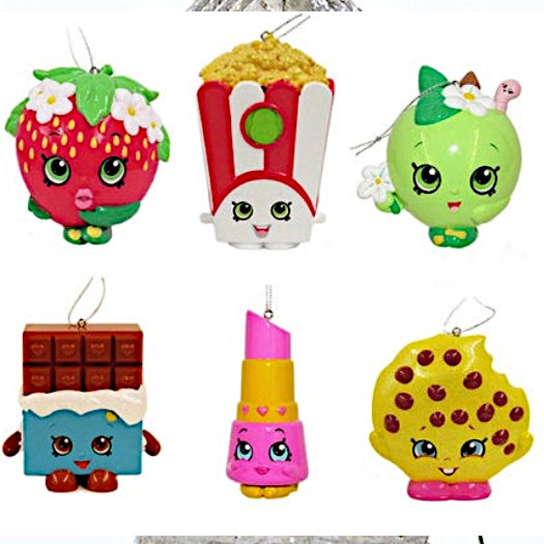 Buy Shopkins Collectible Holiday Ornaments Apple Blossom Cheeky ...