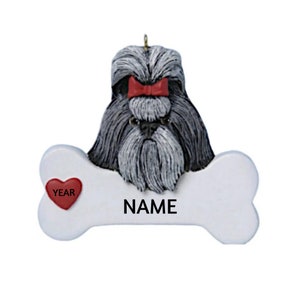 Shih Tzu Personalized Christmas Ornament- Custom Shih Tzu Gift - Dog Memorial - Gift for Shi Tzu Owner 2025