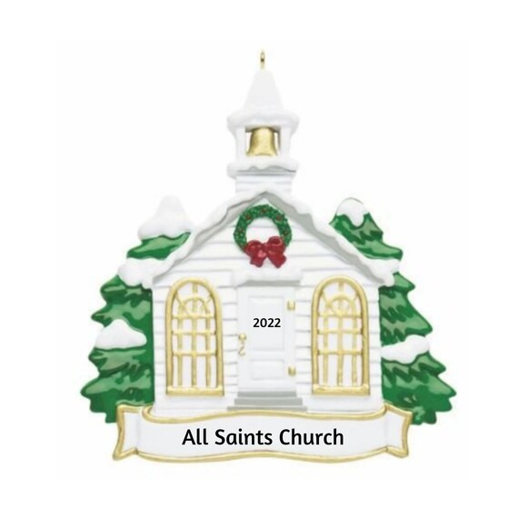 Church Hand Personalized Christmas Ornament 2022