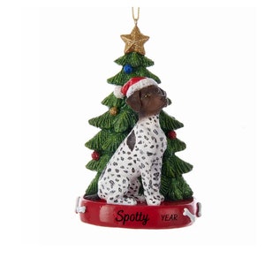 German Shorthair Pointer Personalized Christmas Ornament - Personalized German Shorthair Pointer Ornament - Dog Memorial Ornament 2025