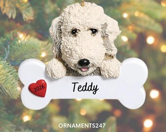 Gepersonaliseerd kerstornament met labradoodle | Ornament op maat | Kerstcadeau voor hondenliefhebber | Herinneringsgeschenk voor uw hond 2026