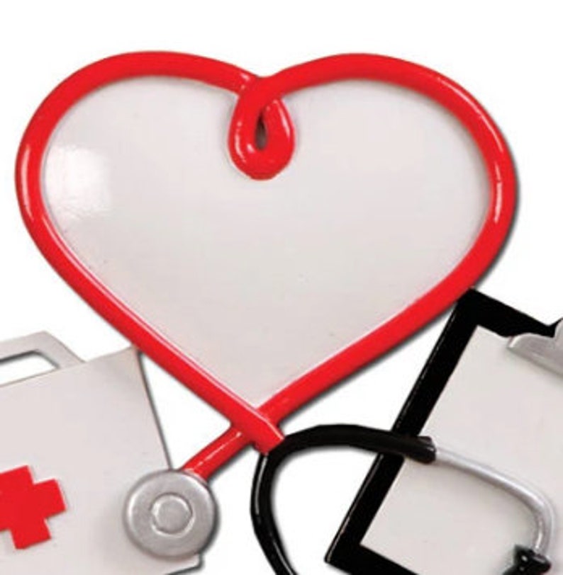 Stethoscope Personalized Christmas Ornament Nurse RN Etsy