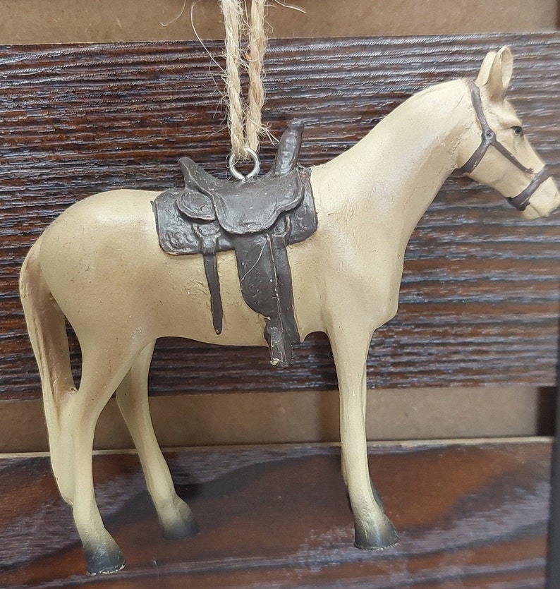Personalized Horse Christmas Ornament - Horseback Riding Ornament, Equestrian Christmas Ornament, Horse Ornament - Free Personalization image 2