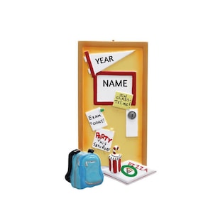 Personalized College Ornament - College Door Room Ornament - Off to College Personalized Ornament - College Freshman Personalized Ornament
