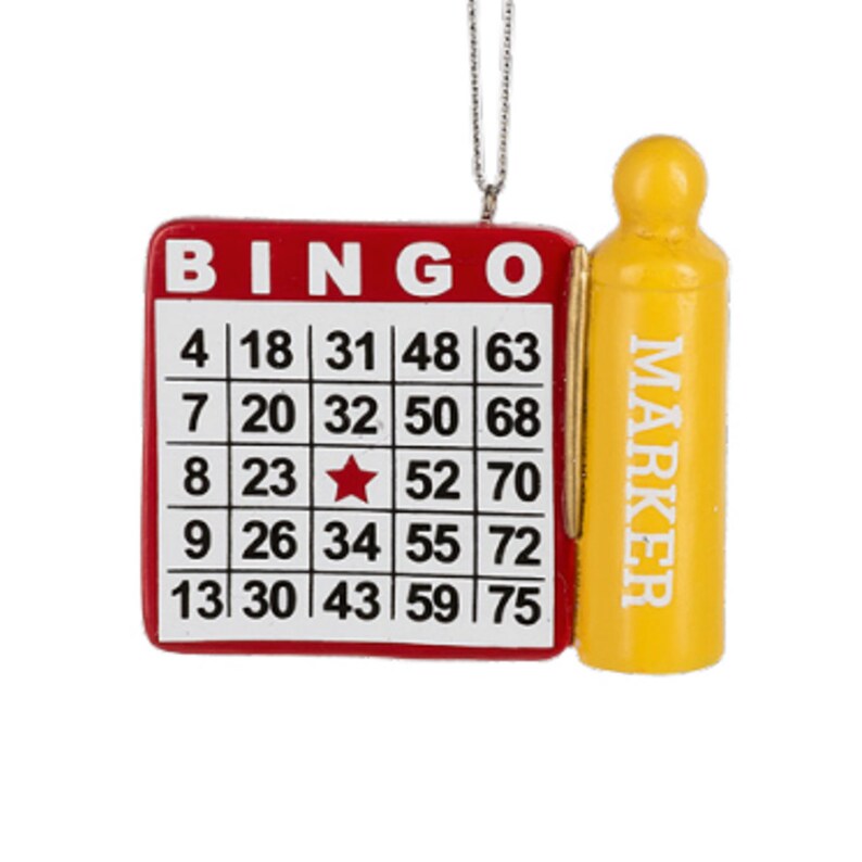 Bingo Marker Personalized Ornament Bingo Game Puzzle Marker Etsy