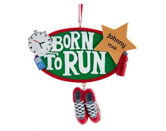 Personalized Runner Ornament - Cross Country Runner Ornament - Track Team Ornament - Track and Field Ornament - Marathon Running Ornament