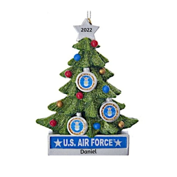 U.S. Air Force Christmas Tree Ornament for Personalization 2022