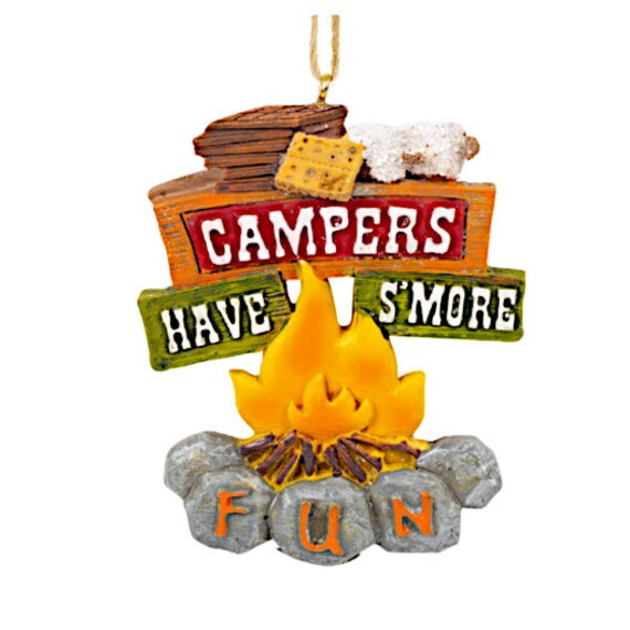 Campers Have S’more Fun Campfire Camping Christmas Ornament 2022