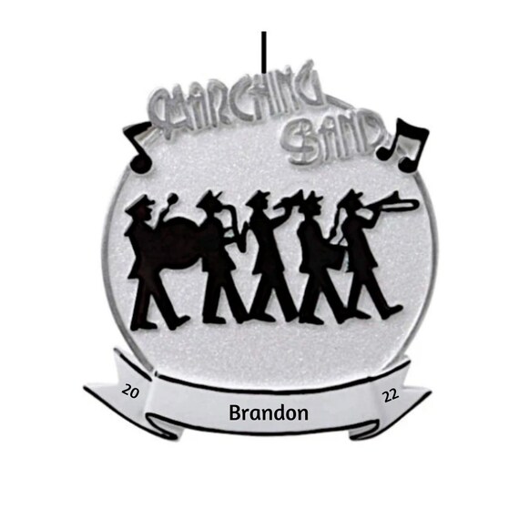 Marching Band Personalized Christmas Ornament - Music Band Hand Personalized Christmas Ornament