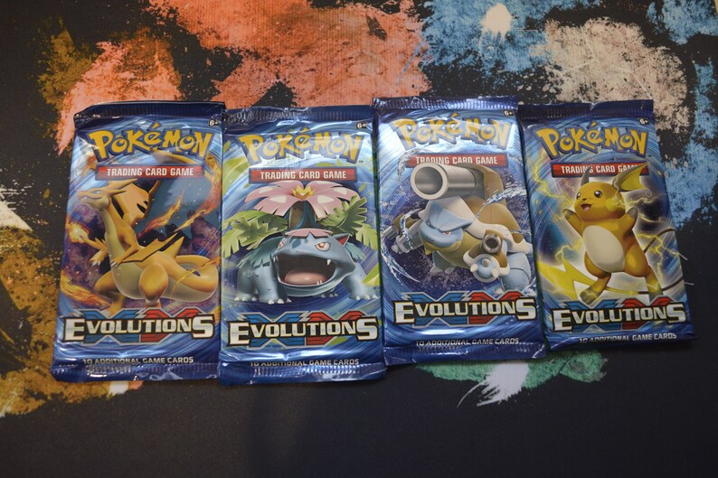 Pokemon XY Evolutions Booster Set - Sellado y Nuevo 4x Boosters - Pokemon TCG