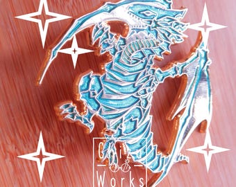 YGO Blue Dragon | Enamel Pin | Lapel Pin | ChizuWorks