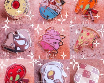 Food l Junk l Snack l Drink Pins | Enamel Pin | Lapel Pin | ChizuWorks