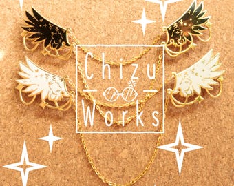 Collar Chained Wings Pins | Enamel Pin | Lapel Pin | ChizuWorks