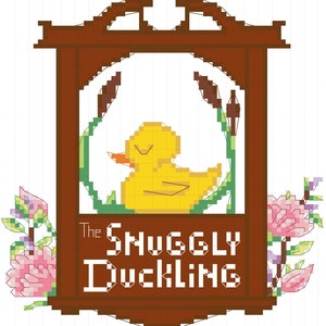 Snuggly Duckling Cross Stitch Pattern