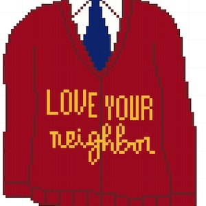 Love Your Neighbor cross stitch pattern