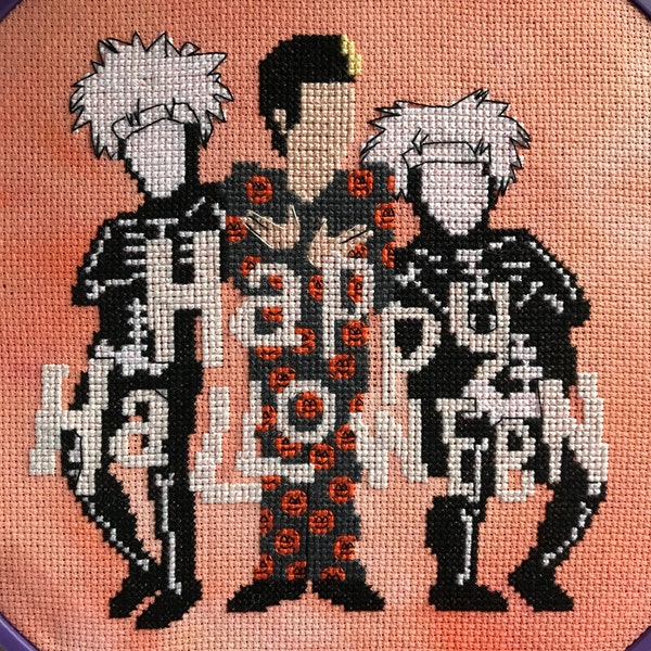 David S. Pumpkins Cross Stitch Pattern