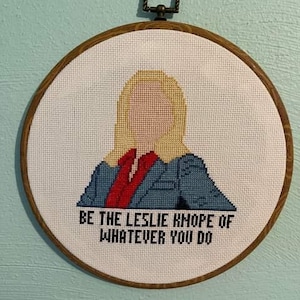 Leslie Knope Cross Stitch Pattern PDF