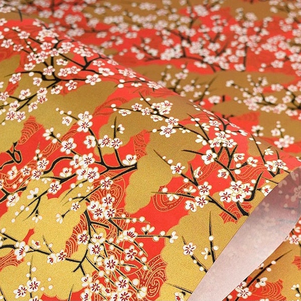 Japanese Yuzen友禅染 Wrapping Paper/Large Luxury Gift Wrap/42x58cm Gift Wrapping/Crafting Material/Handmade Crafting Paper/Gift Wrapping UK