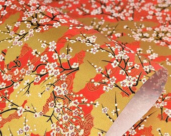 Japanese Yuzen友禅染 Wrapping Paper/Large Luxury Gift Wrap/42x58cm Gift Wrapping/Crafting Material/Handmade Crafting Paper/Gift Wrapping UK
