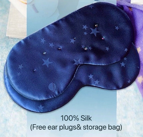Night Sky Mulberry Silk Eye Mask/sleep Mask Uk/eye Mask Etsy