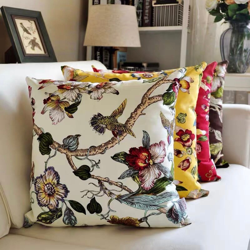 Cubierta de cojín Chinoiserie /50cm 50cm cojín almohada | Etsy