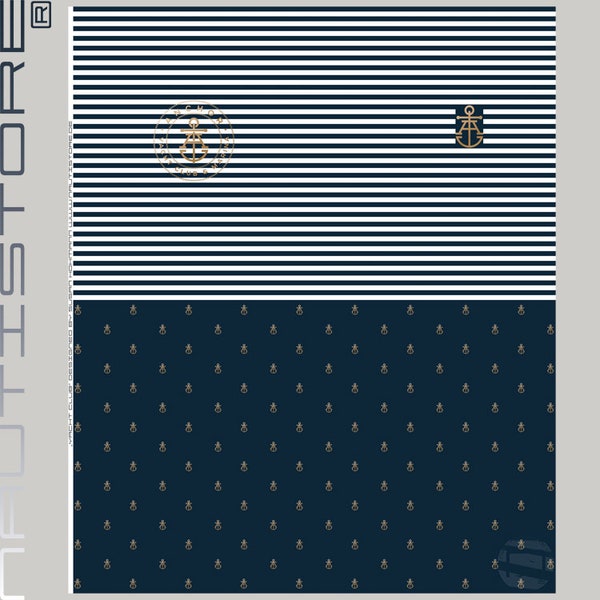 YACHT CLUB * komplettes Panel 1,80 x 1,50 m * Sweat von Nautistore