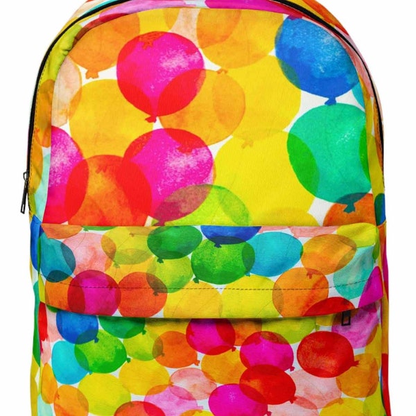 Multicolor Balloons Backpack